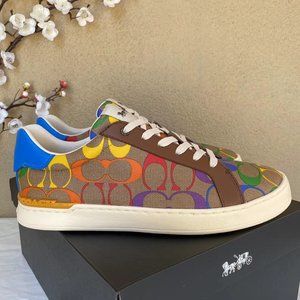 Coach Rainbow Clip Low Top Sneaker NWTCA008